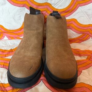 Chaps Tan Chukka Boots with Black Sole
